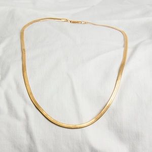Gold Filled Snake Chain Herringbone Choker